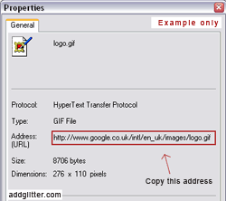 Image Properties Window
